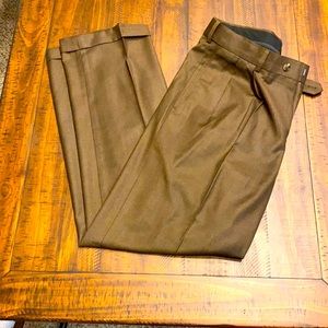 Men’s Dress Pants, Roundtree and Yorke, Chocolate Brown, 32w